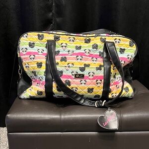 Betsey Johnson Multicolor Panda Print Women's Bag